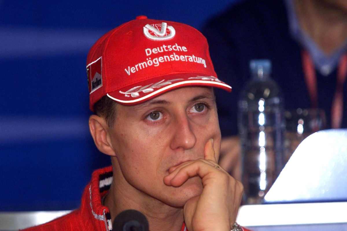 Incendio ai box: Schumacher da brividi