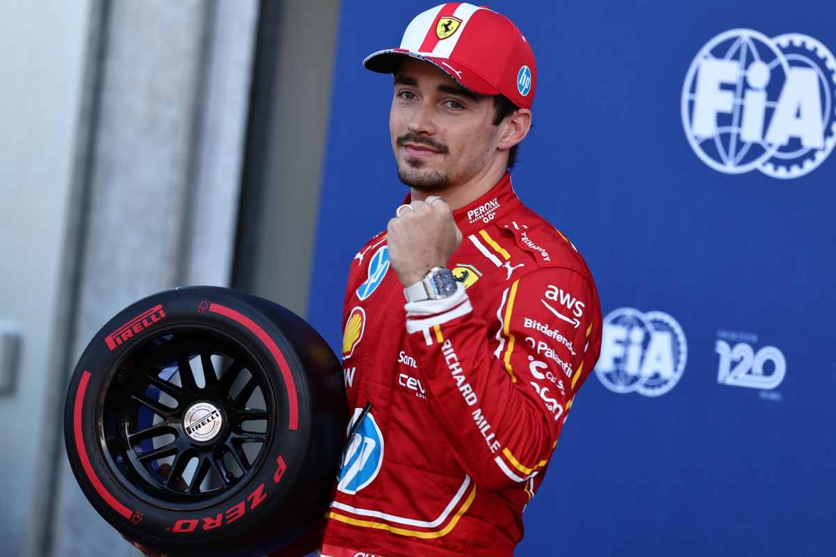 Leclerc non si ferma più; festa Ferrari